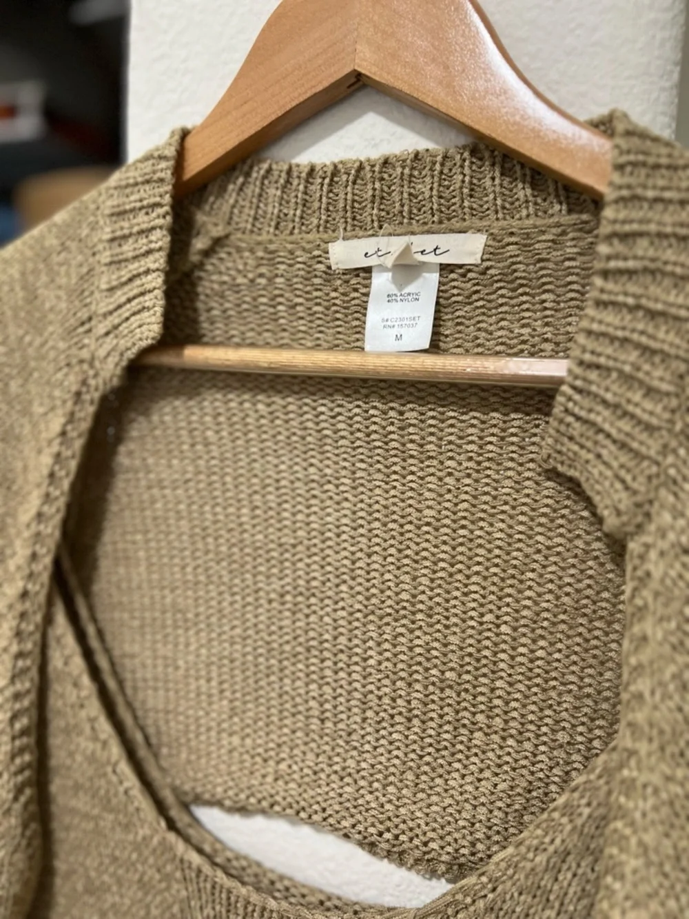 2 Piece Set Knit Dress + Shrug Sweater - Picture 10 of 11
